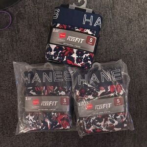 Hanes Boxer Briefs - Blue and Red